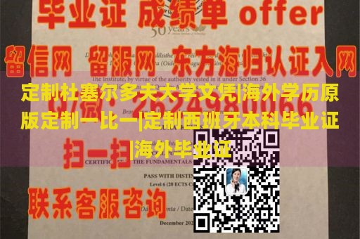 定制杜塞尔多夫大学文凭|海外学历原版定制一比一|定制西班牙本科毕业证|海外毕业证